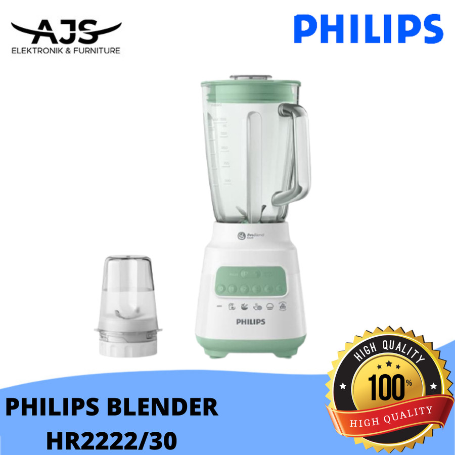 BLENDER PHILIPS KACA 2 L HR2222 - HR 2222 Garansi Resmi