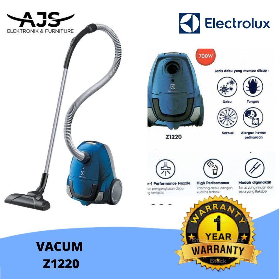 VACUUM CLEANER BAGGED ELECTROLUX Z 1220 GARANSI RESMI