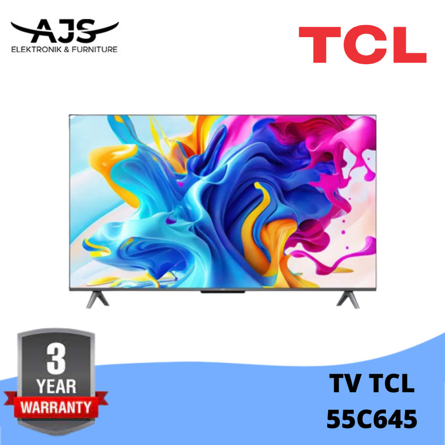 TCL 55C645 QLED 4K UHD Smart Google TV w/ Dolby Vision & Atmos 55 Inch
