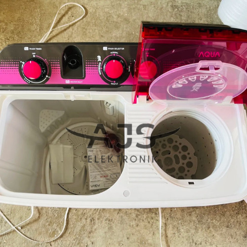 MESIN CUCI AQUA JAPAN QW850XT 8KG 2 TABUNG 850XT 8 KG 850 HIJAB SERIES