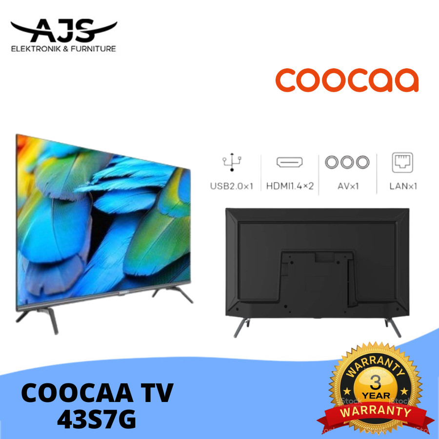 Led Tv Coocaa Cooca Cocaa 43 inch 43inch 43S7G 43S7 G OS Android 11