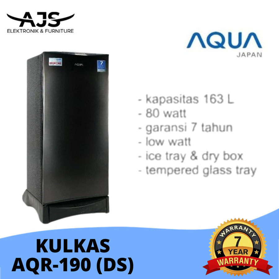 KULKAS 1 PINTU AQUA AQR-D 190 DS