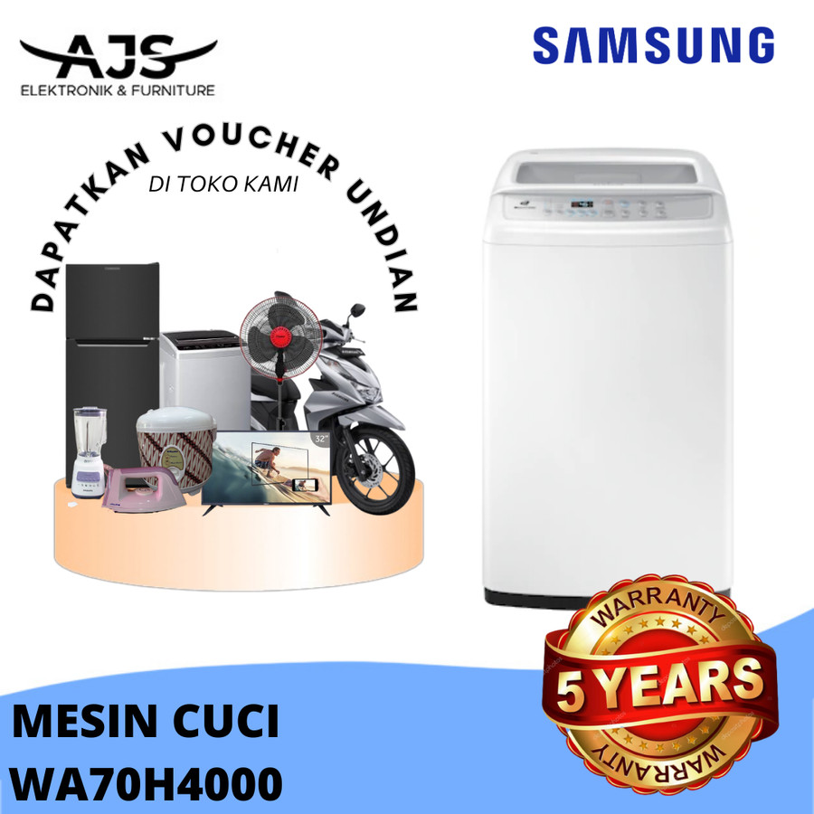 MESIN CUCI SAMSUNG 1 TABUNG SAMSUNG WA70H4000 GARANSI RESMI