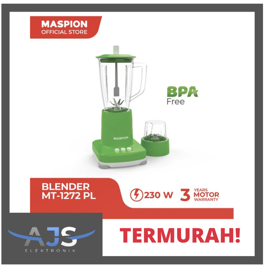 BLENDER MASPION 1272PL GARANSI RESMI JAMIN TERMURAH