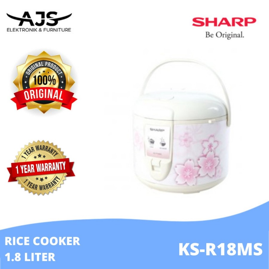 Sharp rice cooker 1.8lt KSR18MS