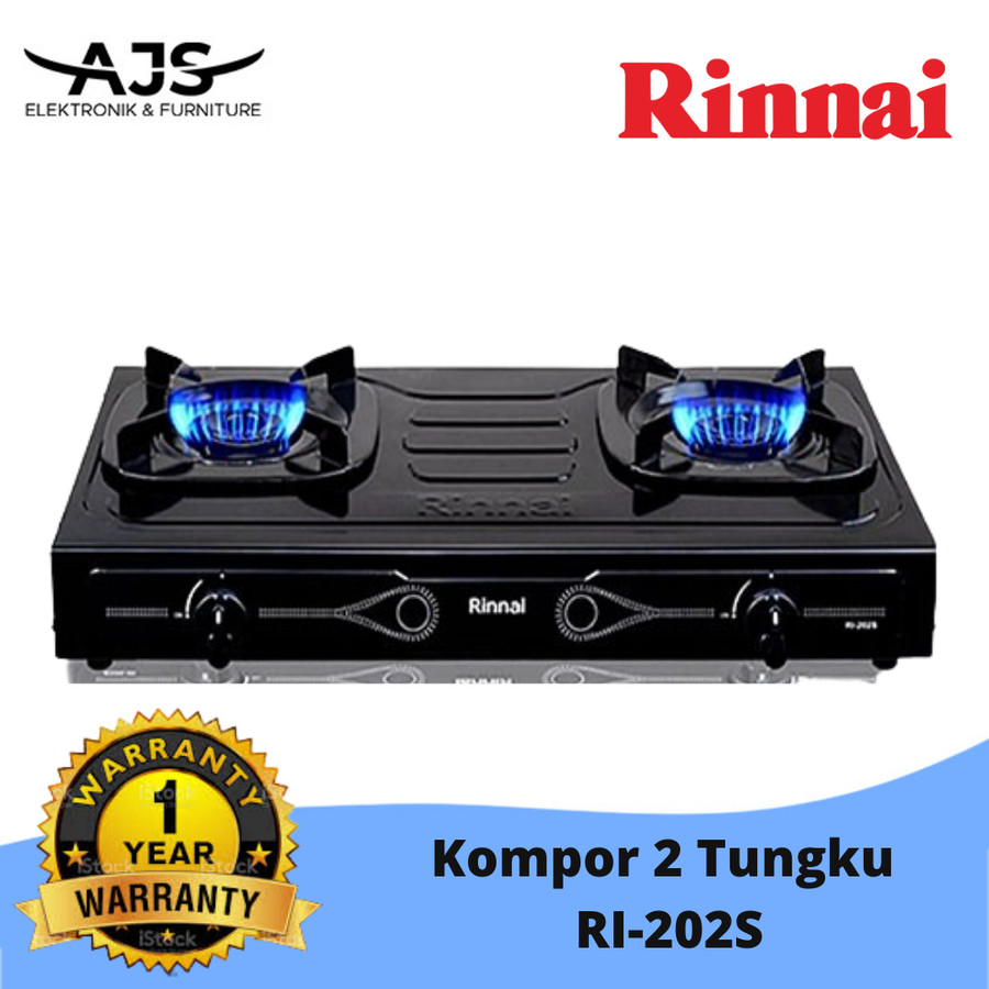 KOMPOR GAS RINNAI 2 TUNGKU RI - 202 S
