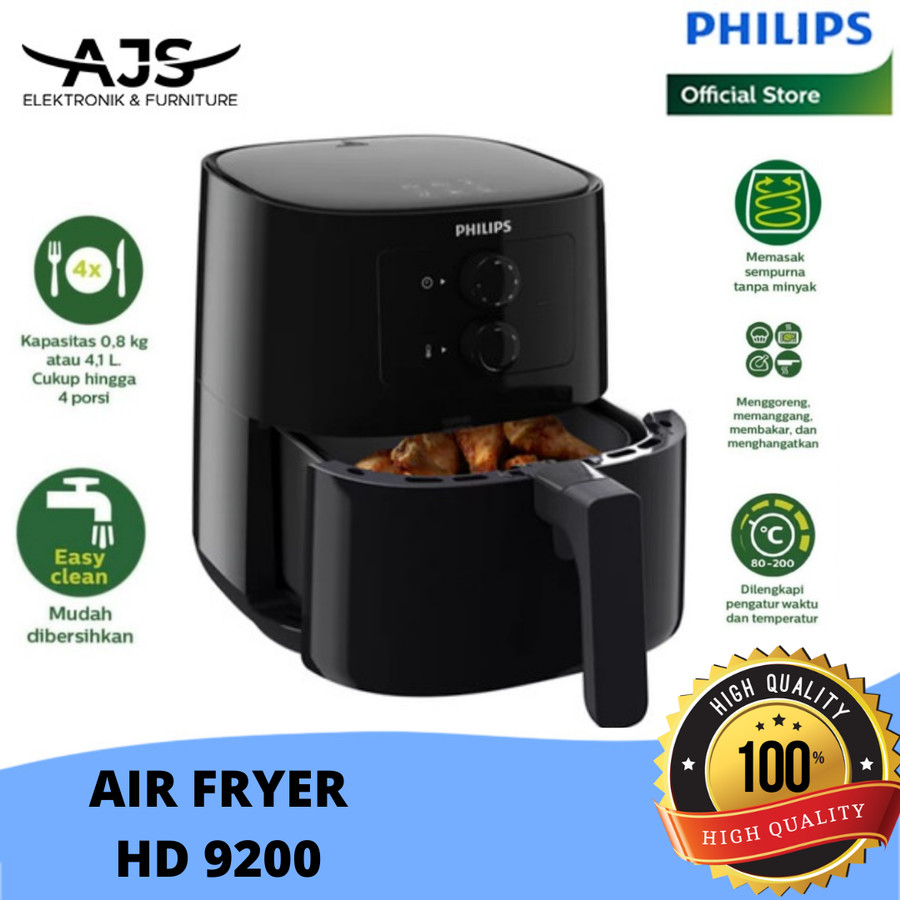 PHILIPS Essential Air Fryer HD9200 4,1 Liter HD 9200