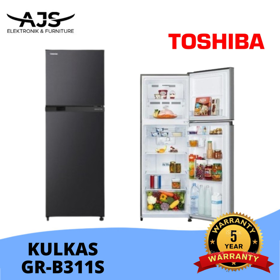 kulkas TOSHIBA 2 Pintu Gr-B311S Inverter