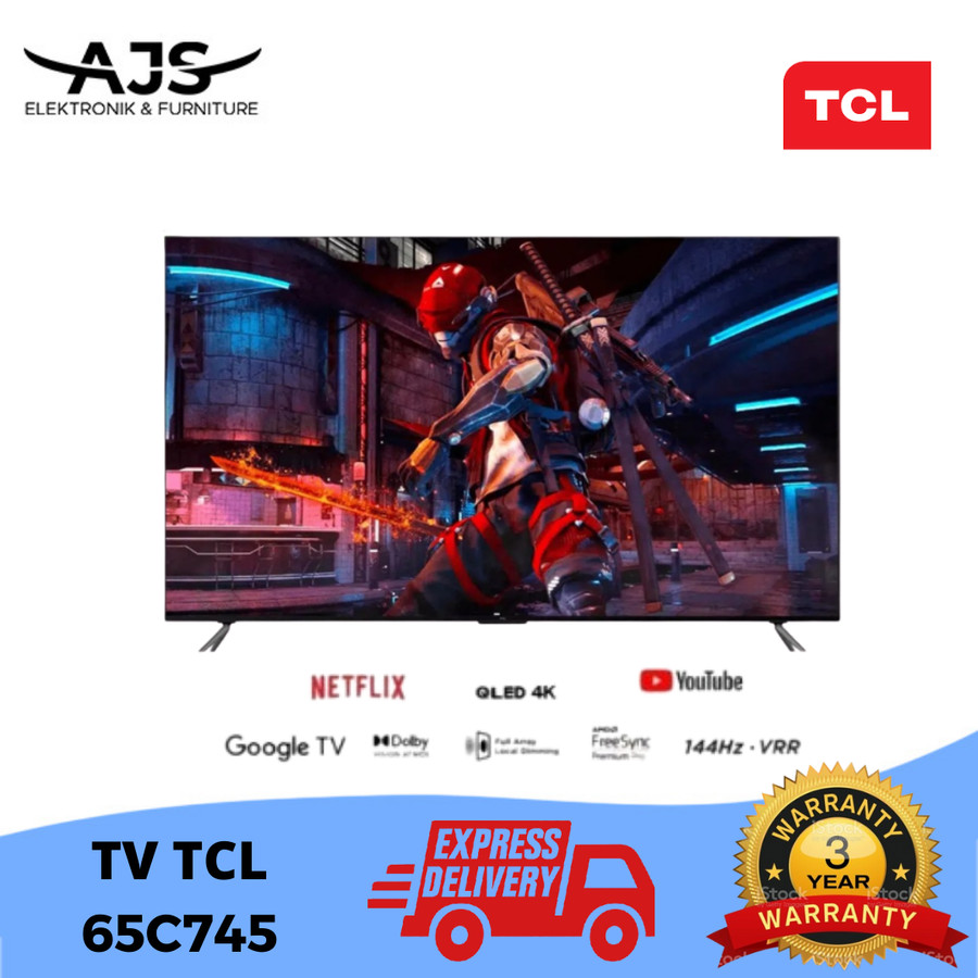 TCL 65C745 QLED Full Array 4K UHD Google TV 65" C745 HDR10+ VRR MEMC