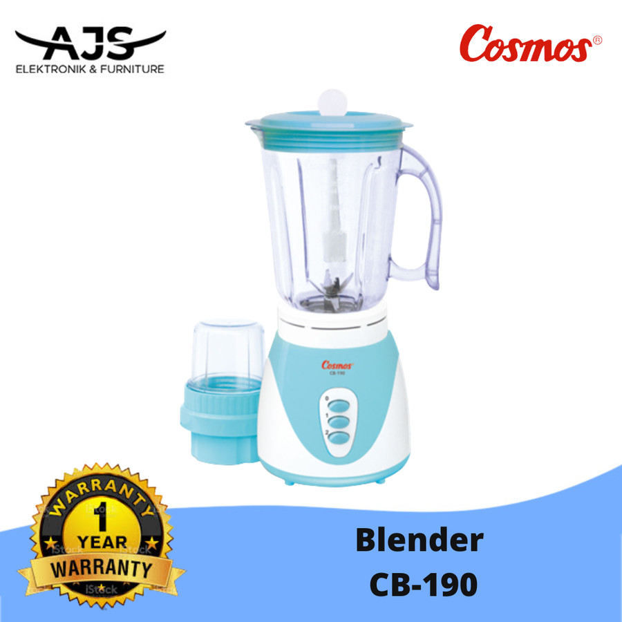 Blender Cosmos Trinity Gelas Plastik 1,5 Liter 2 in 1 CB190