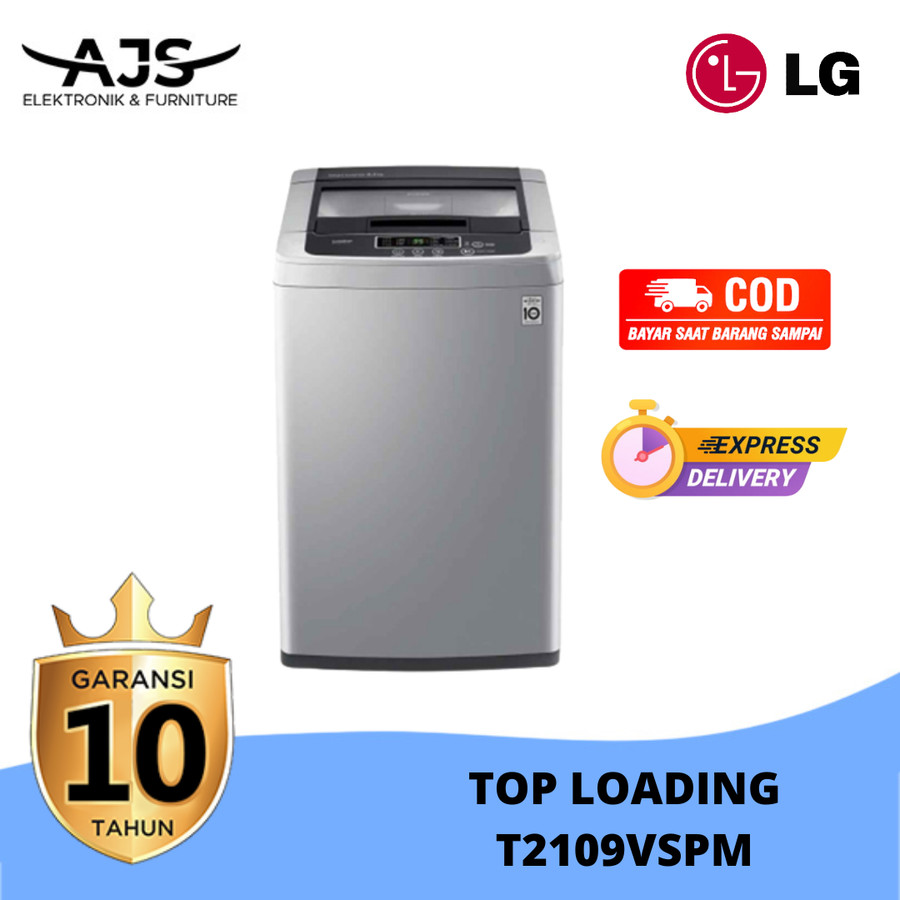 Mesin Cuci 1 Tabung LG T2109VSPM Top Loading Washer