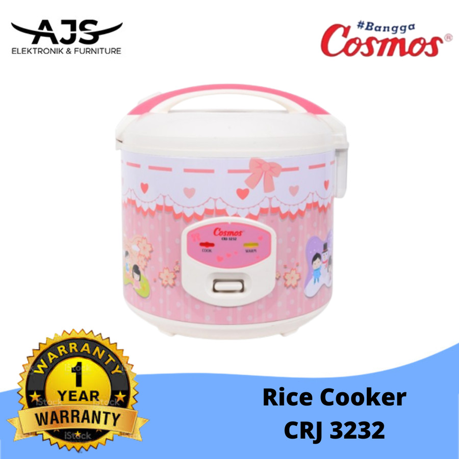 Cosmos Rice Cooker Cosmos CRJ 3232 - Kapasitas 2 Liter - Pink