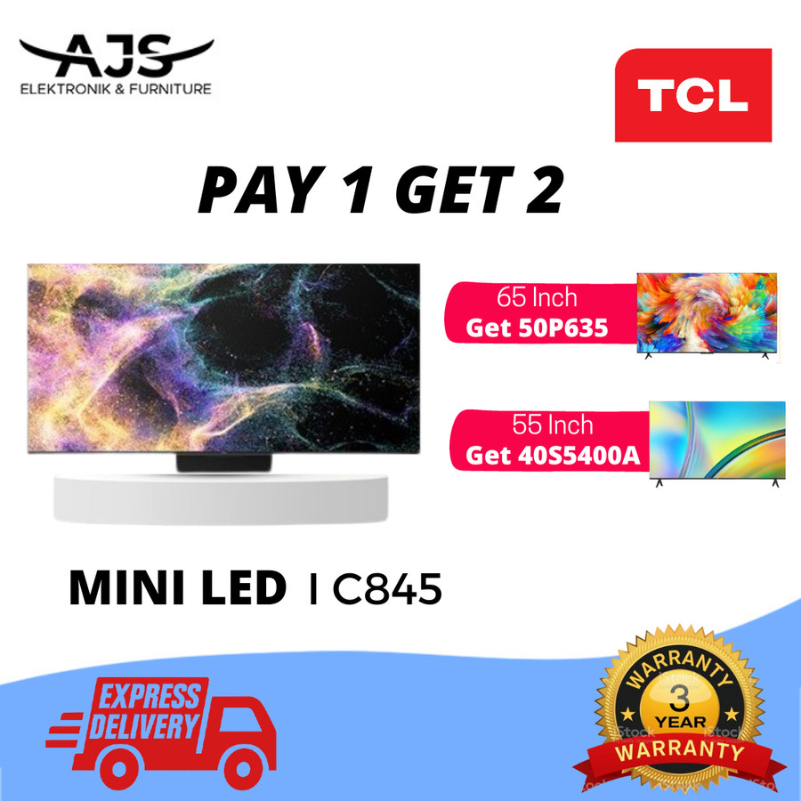 TCL 55C845 Mini LED 4K Google TV 55 INCH C845 ONKYO AUDIO 120 HZ