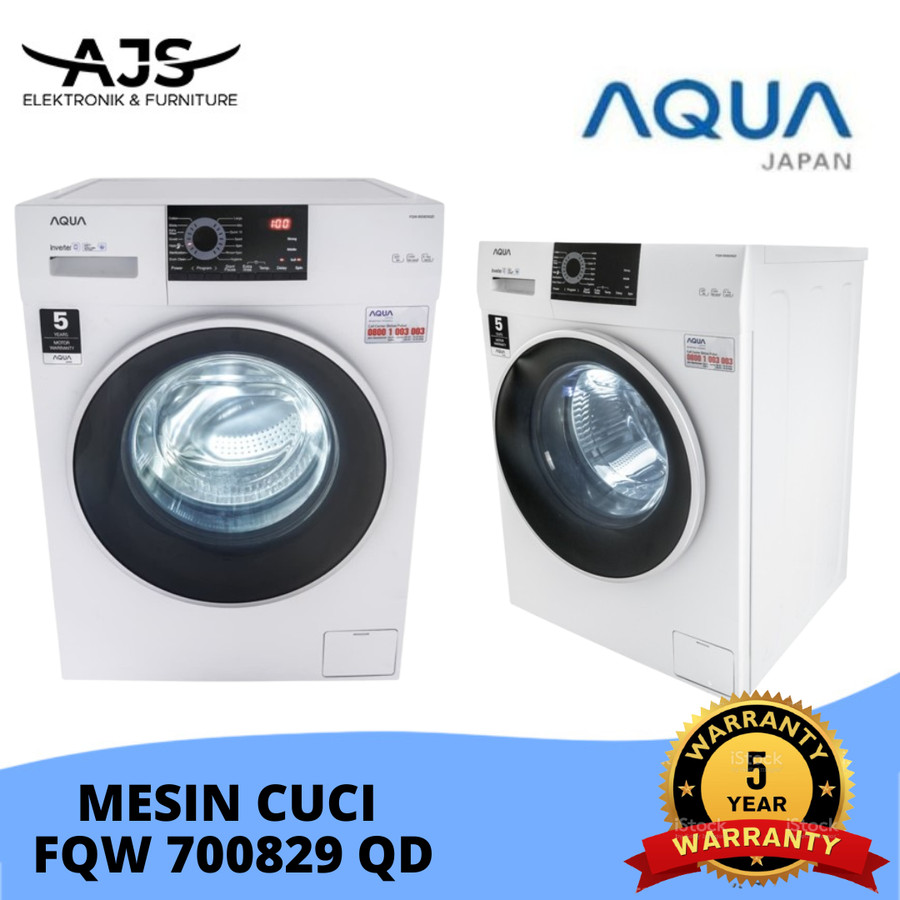 AQUA JAPAN FQW-700829QD Mesin Cuci Front Load 7 Kg