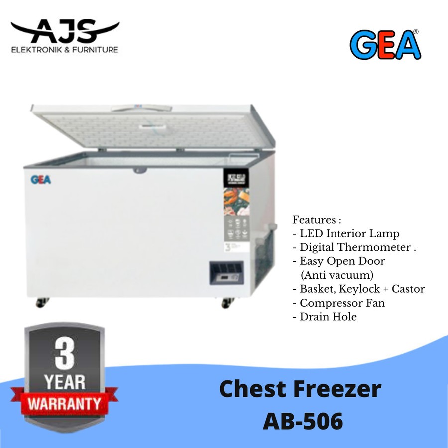 Chest Freezer GEA AB-506-R / Freezer Box Daging GEA 420 Liter