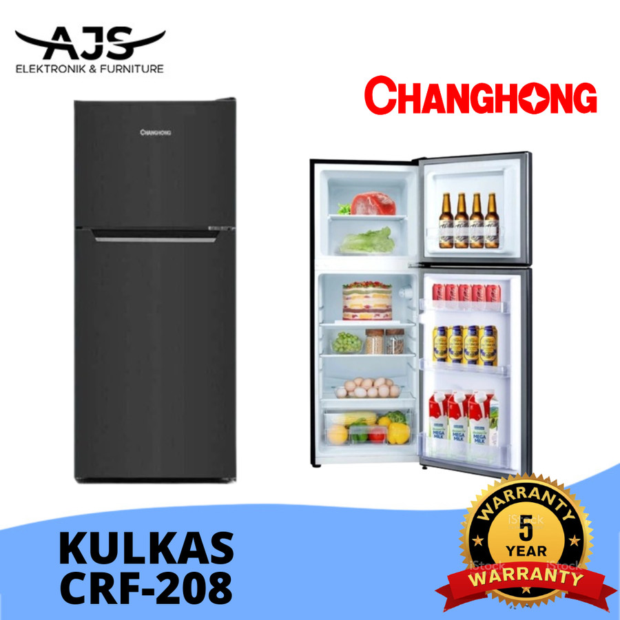 Kulkas 2 Pintu Changhong CRF-208 2 Pintu 160L