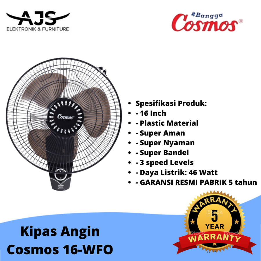 Kipas Angin Dinding Cosmos 16Inch Wall Fan Cosmos 16-WFO 16 WFO 16WFO