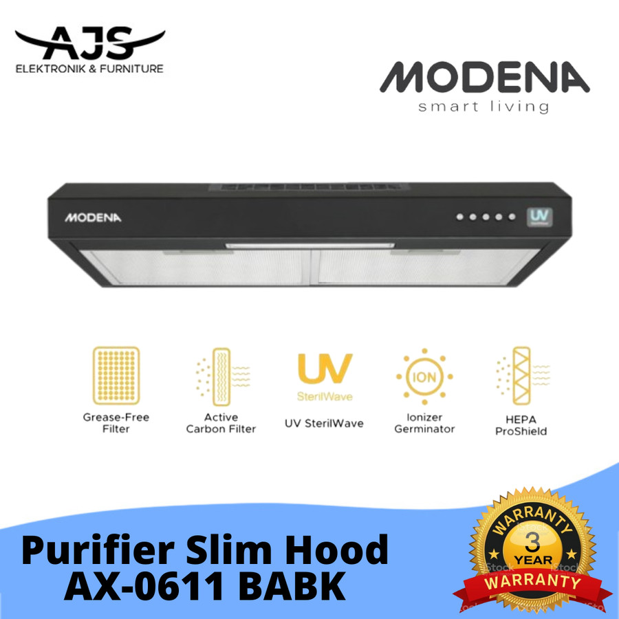 Slim Hood Modena PX 6001 / Cooker Hood Modena PX 6001 Esile (60 cm)