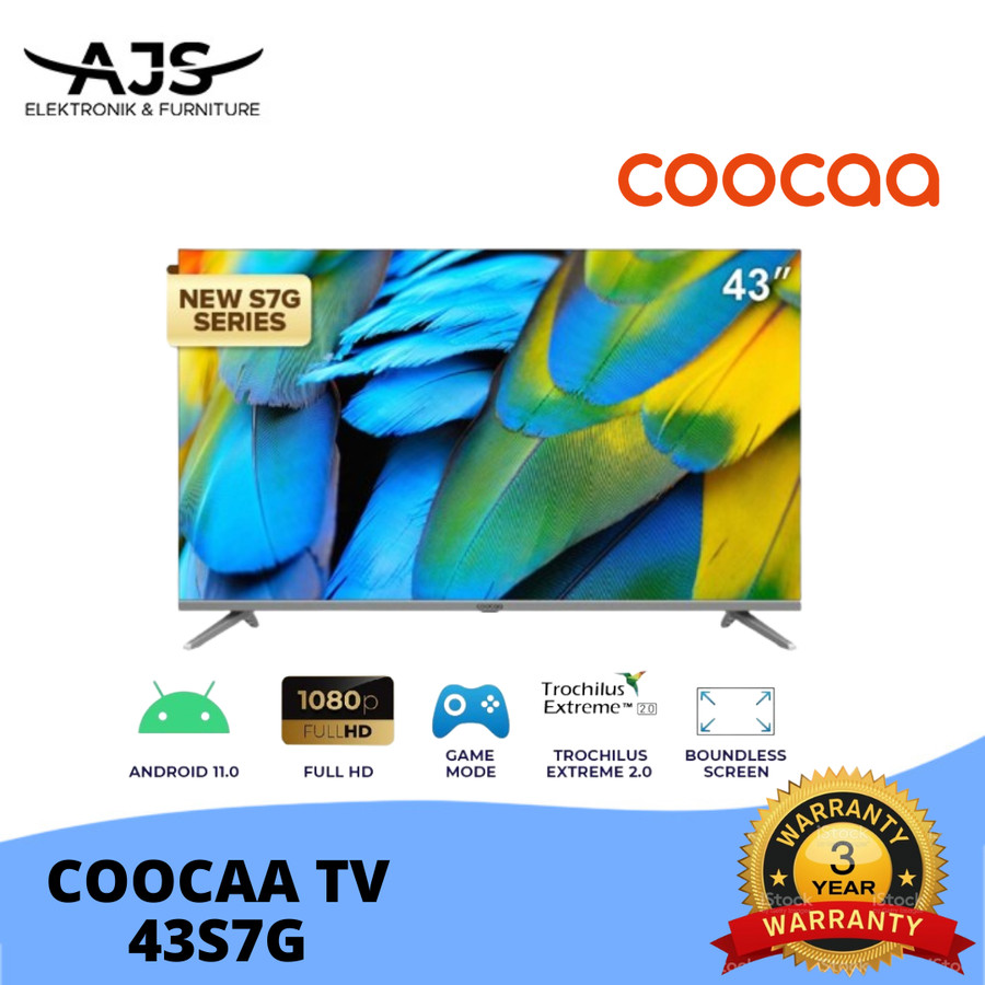 Led Tv Coocaa Cooca Cocaa 43 inch 43inch 43S7G 43S7 G OS Android 11