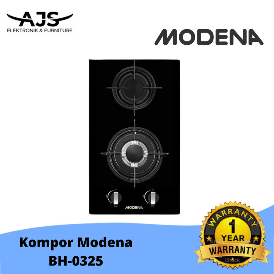 MODENA BH 0325 Kompor Gas 2tungku 30cm Original - BH 0325