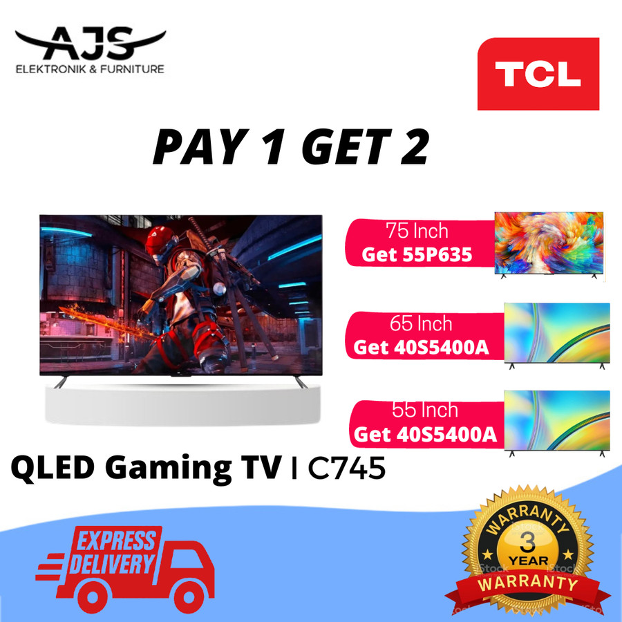 TCL 65C745 QLED Full Array 4K UHD Google TV 65" C745 HDR10+ VRR MEMC