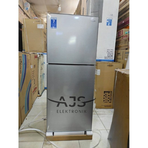 KULKAS AQUA 2 PINTU AQR-D261-DS GARANSI RESMI FREE ONGKIR TERMURAH
