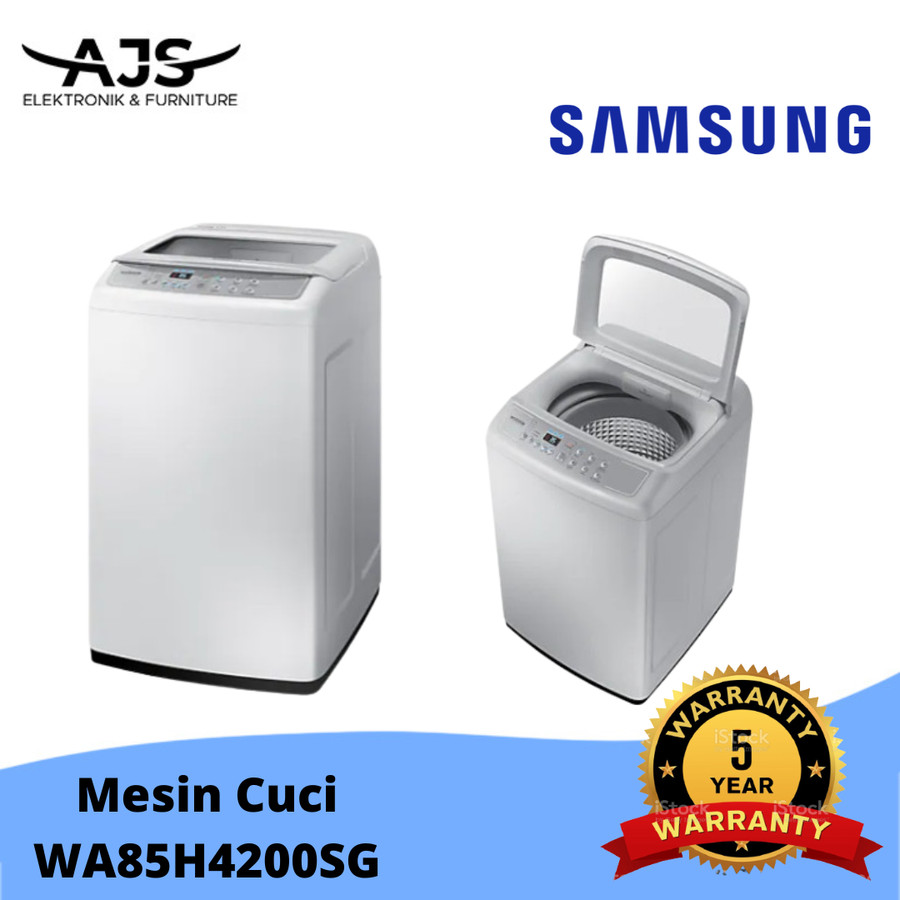 Samsung Wa85h4200 Mesin Cuci Top Loading 8.5 Kg - Wa85