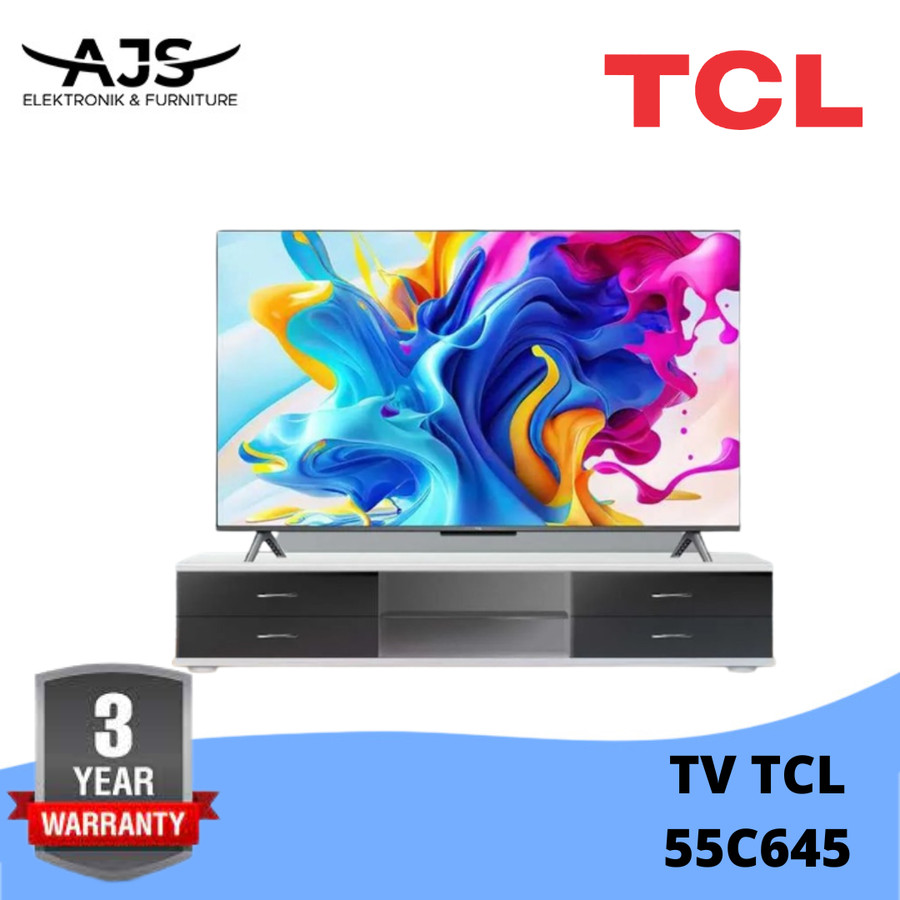 TCL 55C645 QLED 4K UHD Smart Google TV w/ Dolby Vision & Atmos 55 Inch