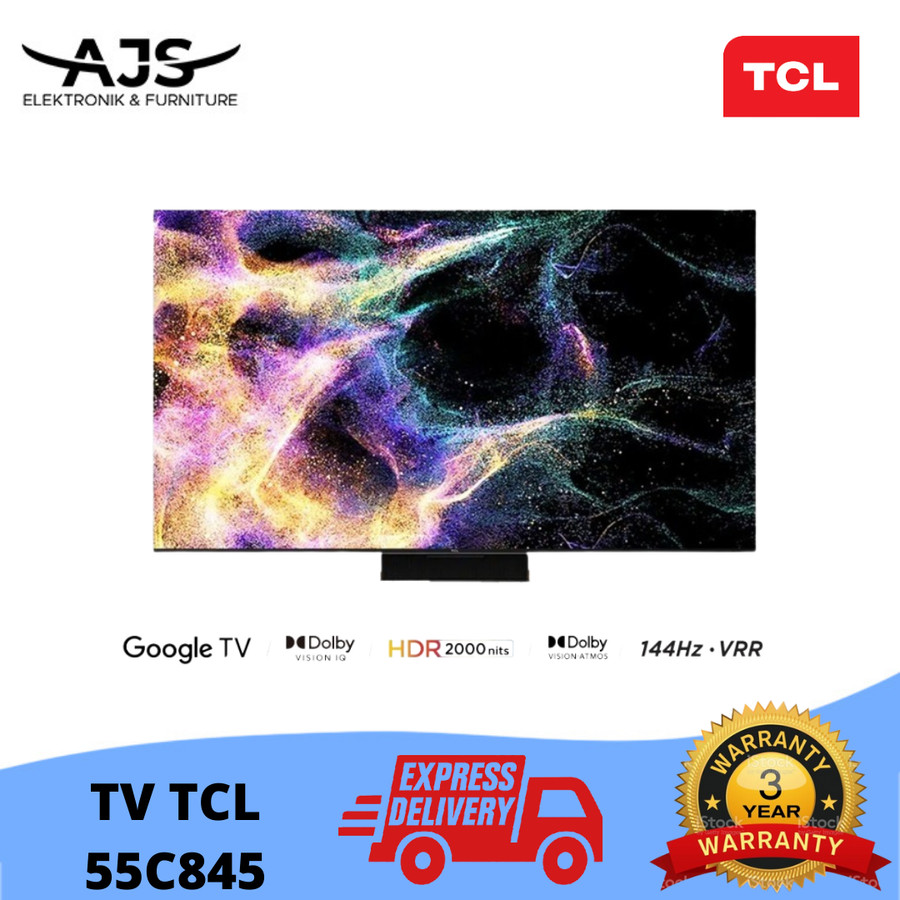 TCL 55C845 Mini LED 4K Google TV 55 INCH C845 ONKYO AUDIO 120 HZ