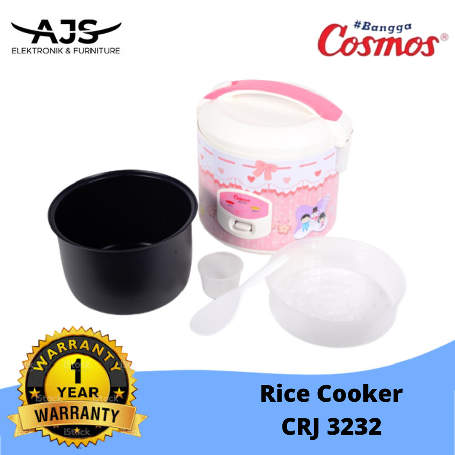 Cosmos Rice Cooker Cosmos CRJ 3232 - Kapasitas 2 Liter - Pink