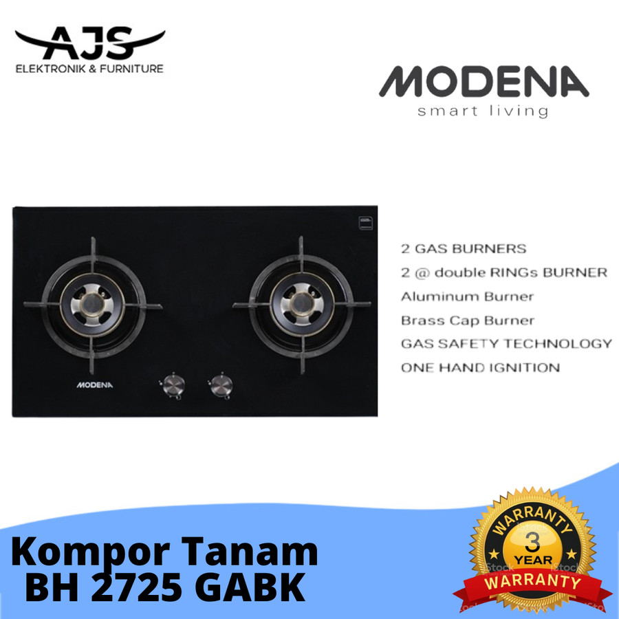 KOMPOR TANAM GAS MODENA BH 0725 GARANSI RESMI TERMURAH