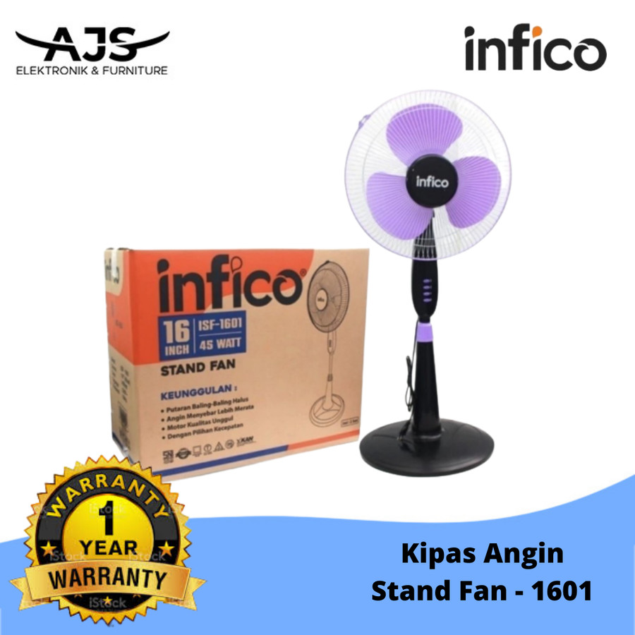 Kipas Angin Berdiri Infico ISF 1601 SNI - Stand Fan 16 inch Garansi