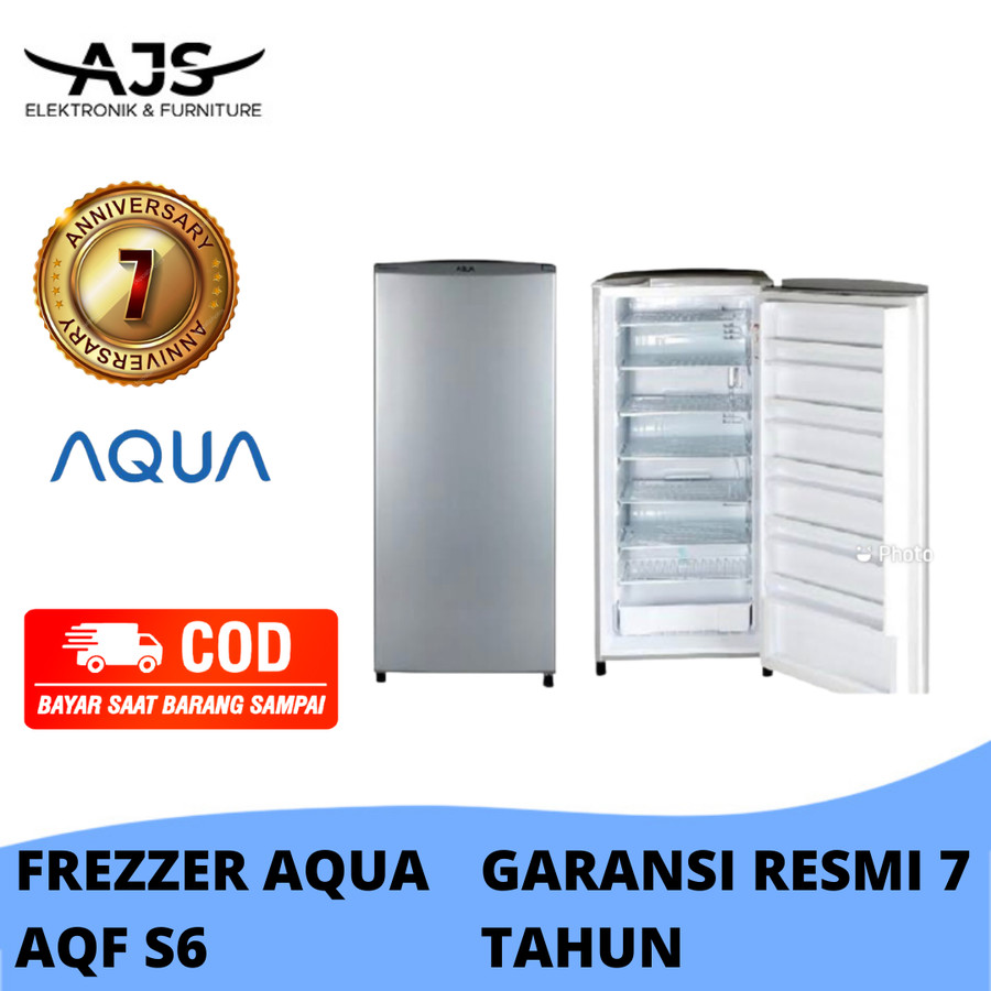 Freezer 6 Rak Sanyo Aqua AQF S6 GARANSI RESMI MURAH