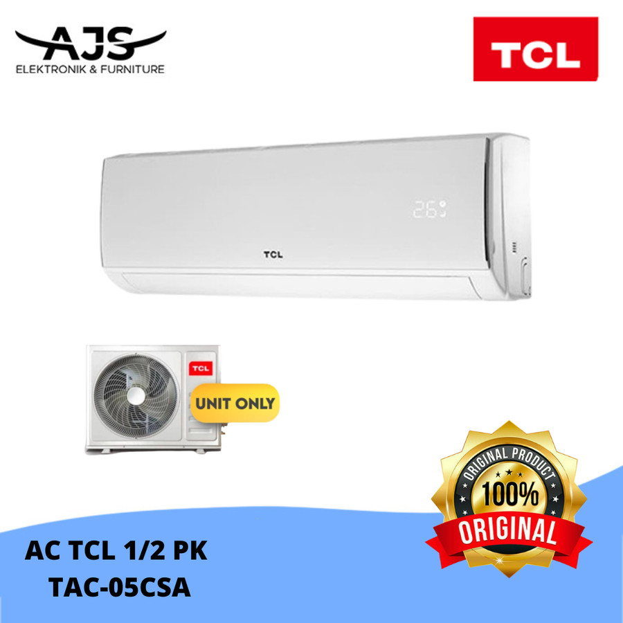 AC 1/2 PK TCL TAC-05CSA TAC05CSA 390 WATT SILENT MODE R410 TURBO COOL