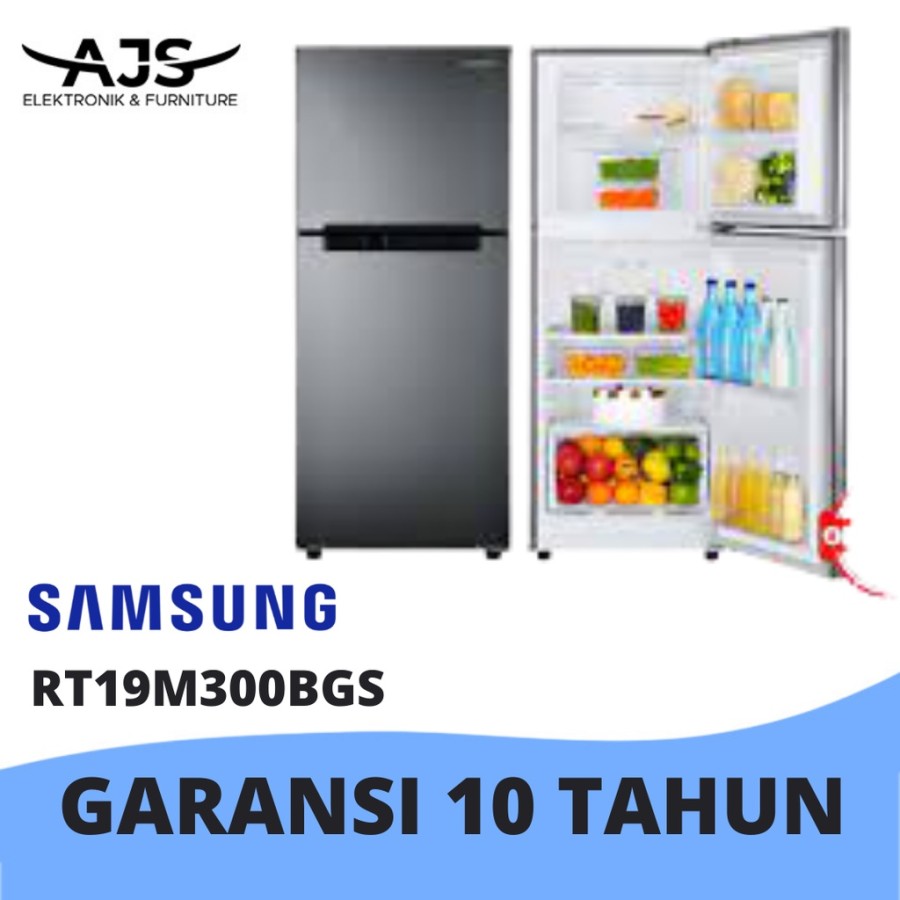 SAMSUNG KULKAS 2 PINTU RT19M300BGS GARANSI RESMI KAPASITAS 216 L