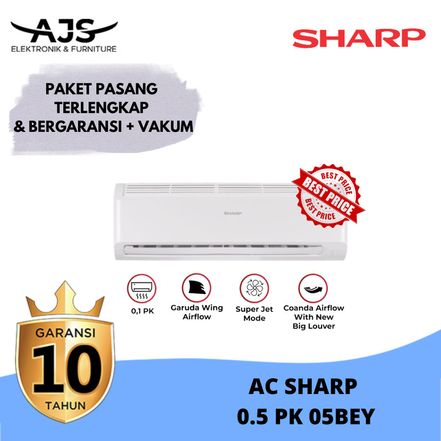 AC SHARP 0.5 PK THAILAND AH-A5SAY FREE ONGKIR GARANSI RESMI TERMURAH
