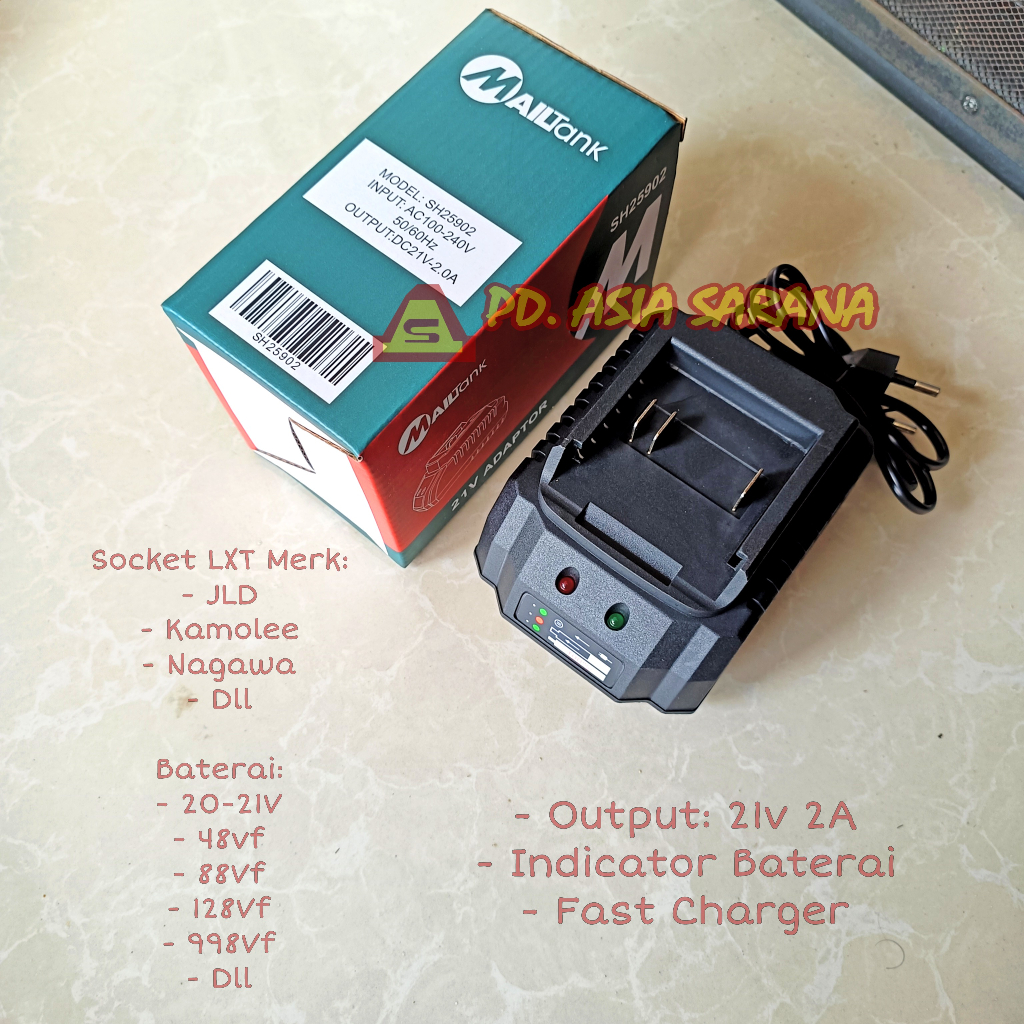 Docking Fast Charger 48Vf 88Vf Cordless Wrench JLD LXT Baterai Cas 2A