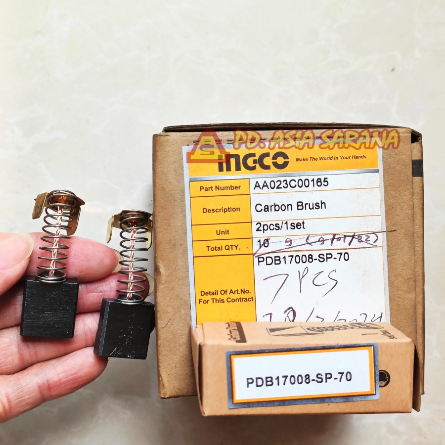 Carbon Brush INGCO PDB17008-SP-70 Demolition Jack Hammer AA023C00165