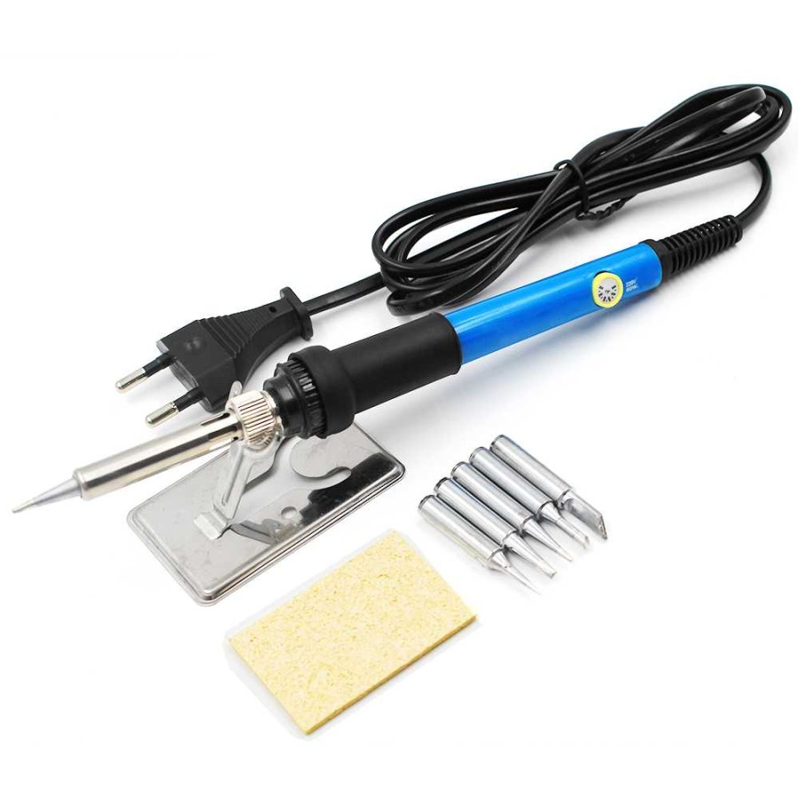 Solder Listrik Lancip 60watt Set Atur Suhu Taffware Soldering Iron 60W