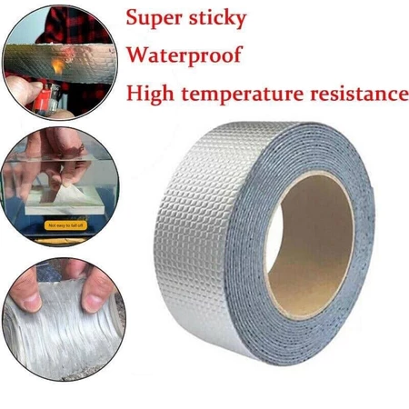 Lakban Aluminium Foil 3m x 5cm Waterproof Anti Panas Bocor Tape LS549