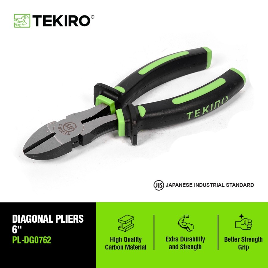 Tang Potong 6" Inch TEKIRO PL-DG0762 Diagonal Cutting Pliers Nippers