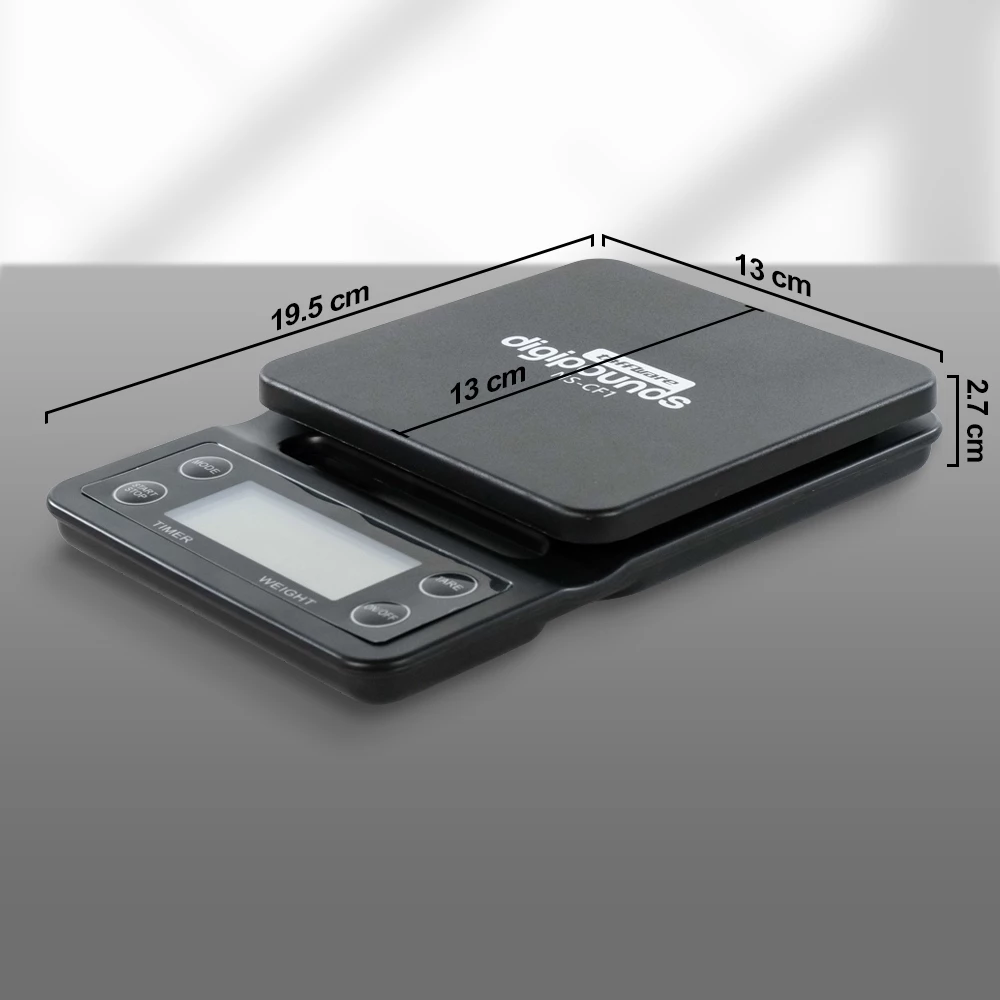Timbangan Dapur 3kg 0.1g Timer Digital Coffee Scale Kopi Kitchen NS-CF1