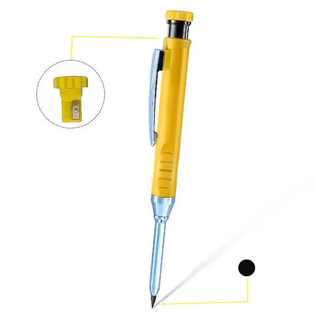 Pensil Tukang Mekanik 2.8mm Sharpener Bangunan Pencil Kayu Carpenter MR28