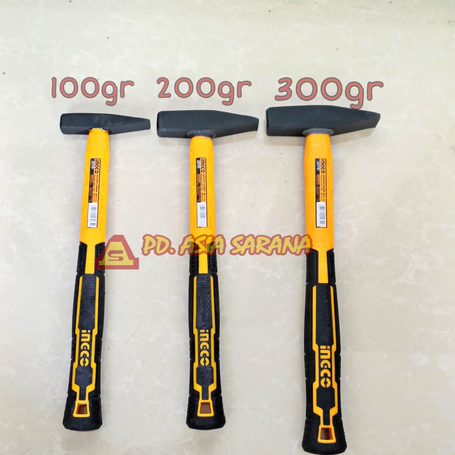 Machinist Hammer 200g INGCO HMHS82001 Chipping Palu Kaca Besi Lancip