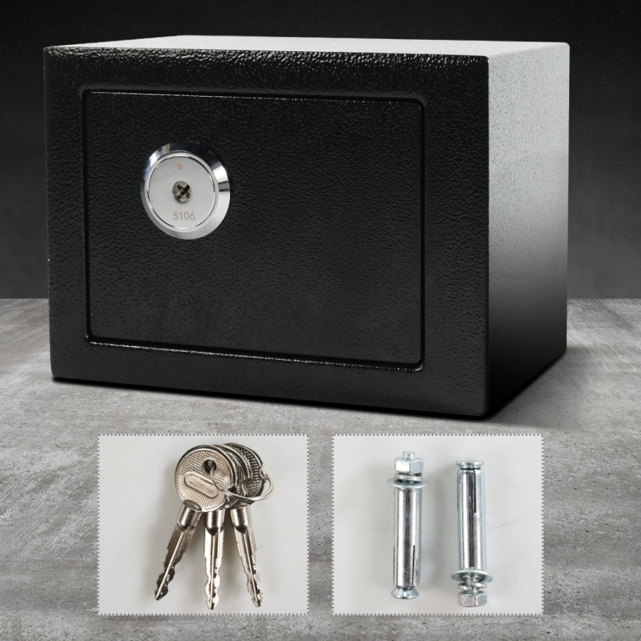 Kotak Brankas 23x16.8x16.8cm Kunci Baja Hotel Deposit Safety Box Rumah 5106