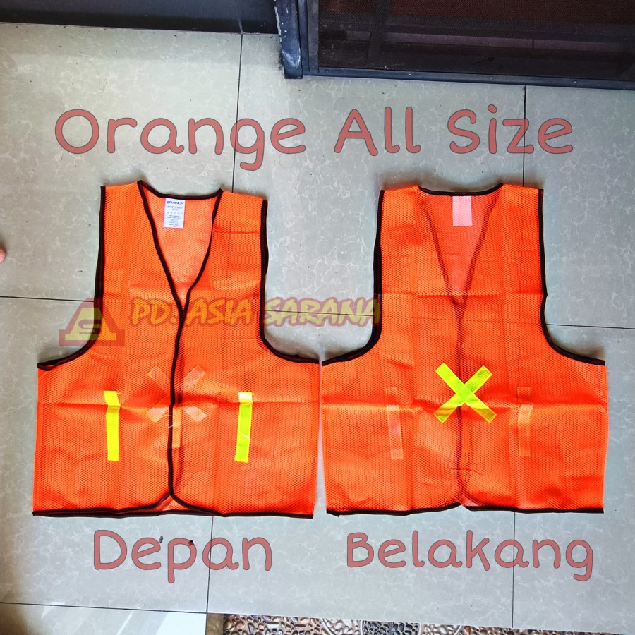 Rompi Proyek Jaring Jala BRANCH Safety Eco Vest Reflective Kerja X