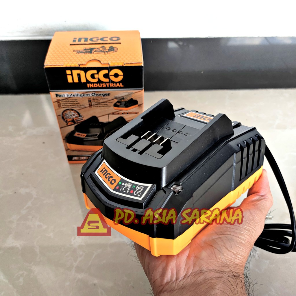 Fast Charger 2A Battery 20v INGCO FCLI2001 Casan Baterai Cordless P20S