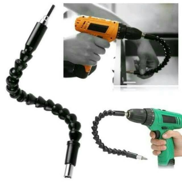 Selang Ekstensi Flexible Mesin Bor 1/4" Inch Obeng Cordless Drill HT