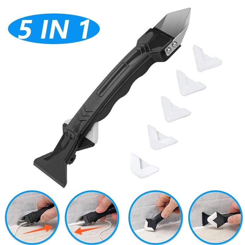 Alat Pembersih Perapi Lem 5 in 1 Silikon Selant Scraper Skrap Kerok WL