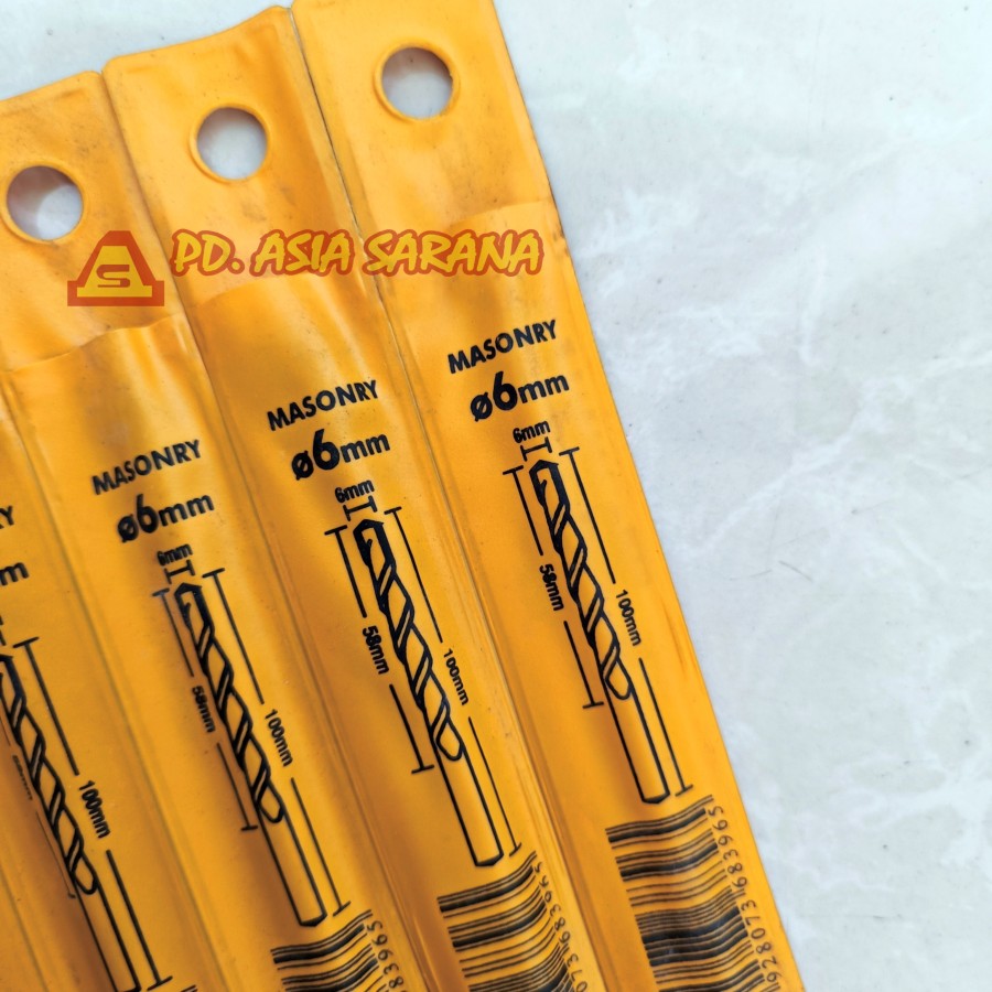 [SATUAN] Mata Bor Beton Tembok 6 x 100mm INGCO DBM111061 Masonry Drill